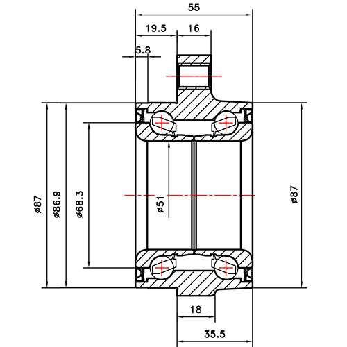 Z89287R — ZIKMAR — Wheel Hub