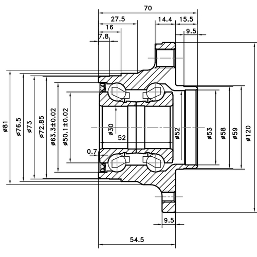 Z89338R — ZIKMAR — Wheel Hub