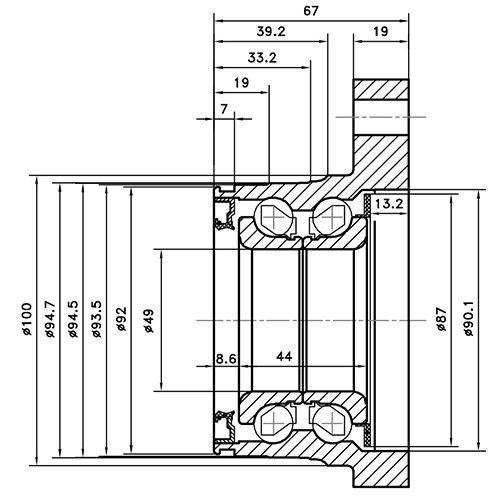 Z89341R — ZIKMAR — Wheel Hub