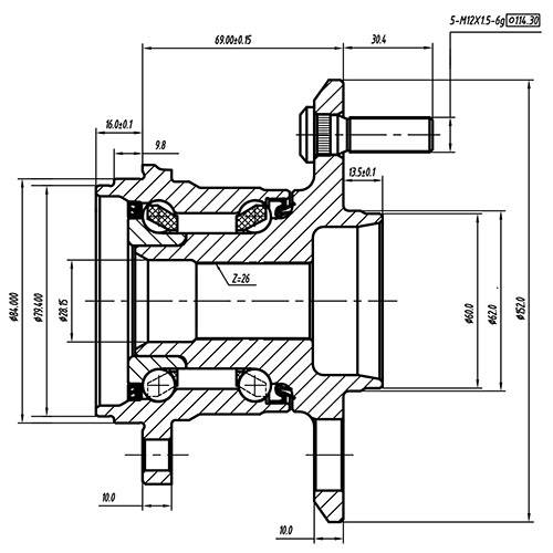 Z89353R — ZIKMAR — Wheel Hub