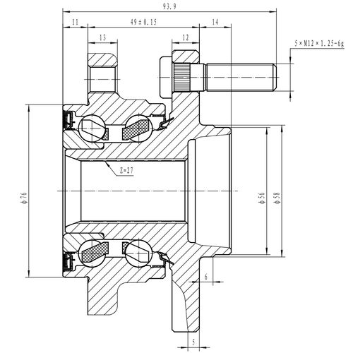 Z89359R — ZIKMAR — Wheel Hub