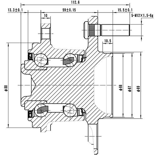 Z89361R — ZIKMAR — Wheel Hub