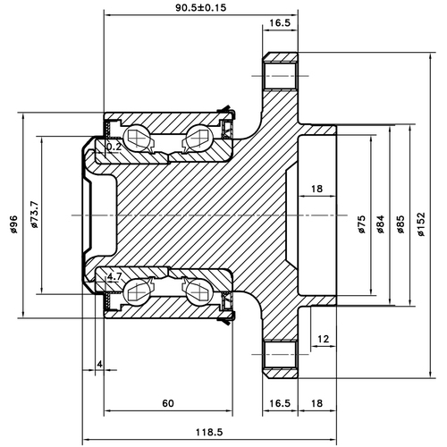 Z89363R — ZIKMAR — Wheel Hub