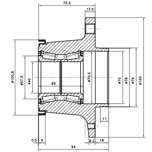 Z89364R — ZIKMAR — Wheel Hub