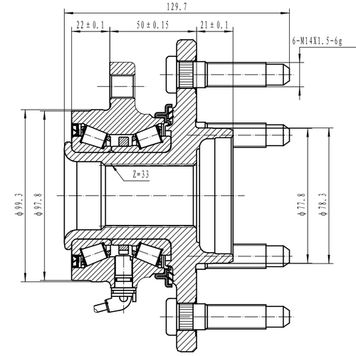 Z89371R — ZIKMAR — Wheel Hub