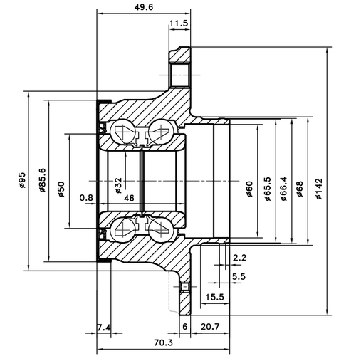 Z89376R — ZIKMAR — Wheel Hub