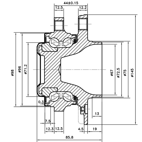 Z89386R — ZIKMAR — Wheel Hub