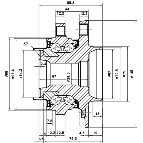 Z89387R — ZIKMAR — Wheel Hub