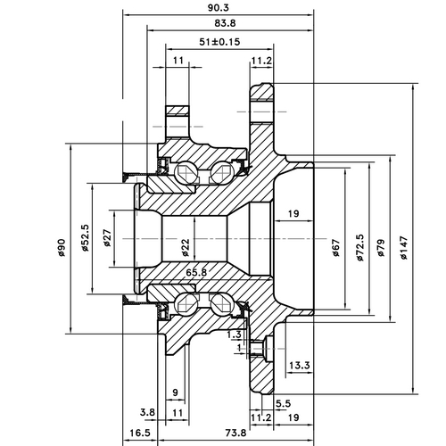 Z89389R — ZIKMAR — Wheel Hub