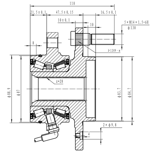 Z89430R — ZIKMAR — Wheel Hub