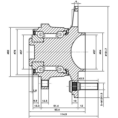 Z89475R — ZIKMAR — Wheel Hub