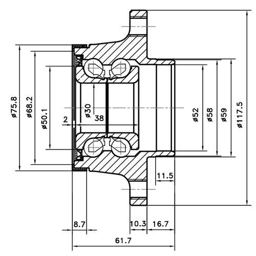 Z89533R — ZIKMAR — Wheel Hub