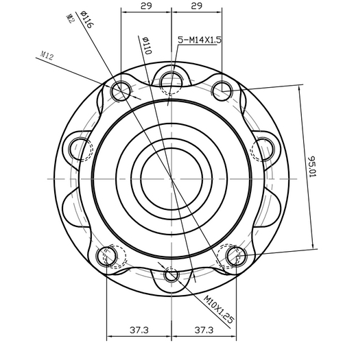 Z89552R — ZIKMAR — Wheel Hub