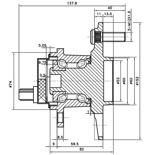 Z89569R — ZIKMAR — Wheel Hub