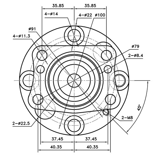 Z89574R — ZIKMAR — Wheel Hub