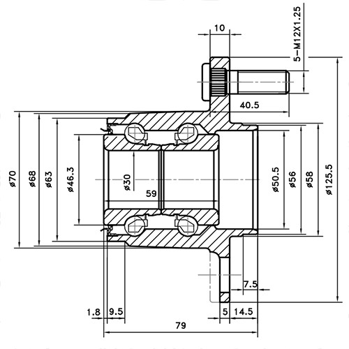 Z89598R — ZIKMAR — Wheel Hub