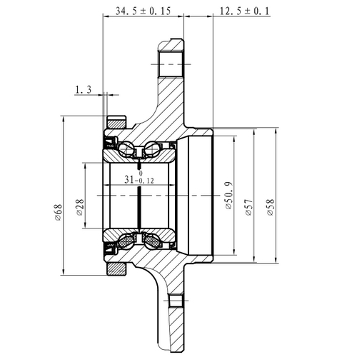 Z89610R — ZIKMAR — Wheel Hub