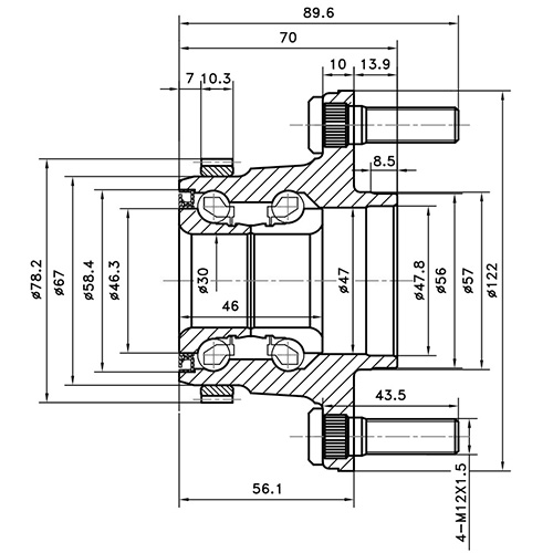 Z89613R — ZIKMAR — Wheel Hub