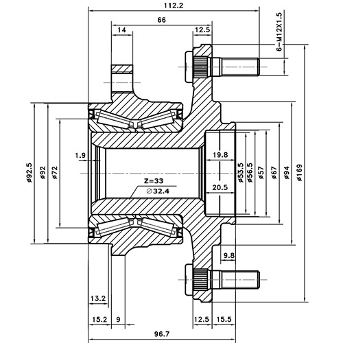 Z89643R — ZIKMAR — Wheel Hub