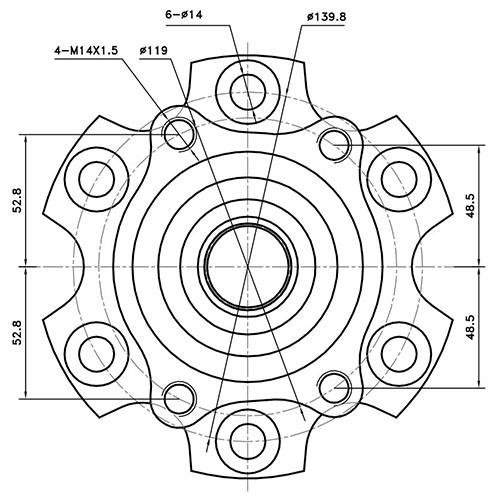 Z89643R — ZIKMAR — Wheel Hub