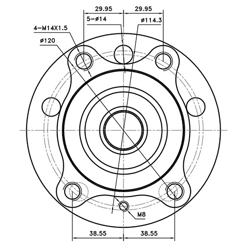 Z89663R — ZIKMAR — Wheel Hub