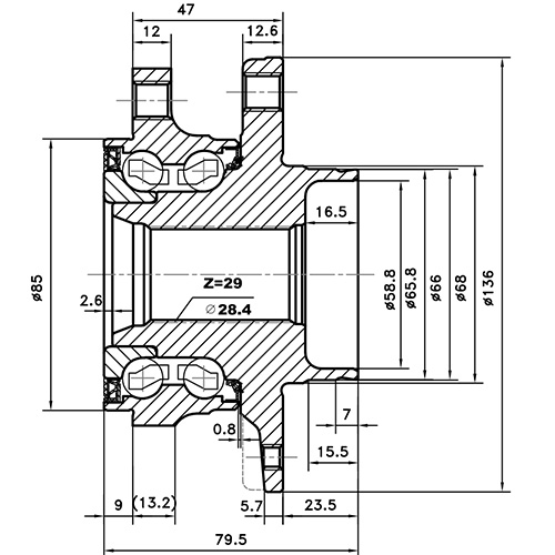 Z89690R — ZIKMAR — Wheel Hub