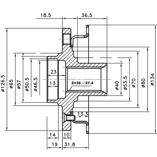 Z89691R — ZIKMAR — Wheel Hub