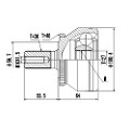 Z87591R — ZIKMAR — CV Joint Kit, Outer