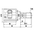 Z87605R — ZIKMAR — CV Joint Kit, Inner