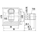 Z87643R — ZIKMAR — CV Joint Kit, Inner