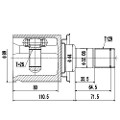 Z87680R — ZIKMAR — CV Joint Kit, Inner