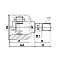 Z87802R — ZIKMAR — CV Joint Kit, Inner