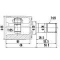 Z87908R — ZIKMAR — CV Joint Kit, Inner