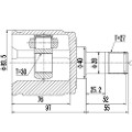 Z87920R — ZIKMAR — CV Joint Kit, Inner