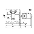 Z87961R — ZIKMAR — CV Joint Kit, Inner