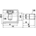 Z87968R — ZIKMAR — CV Joint Kit, Inner