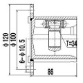 Z87973R — ZIKMAR — CV Joint Kit, Inner