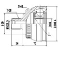 Z88335R — ZIKMAR — CV Joint Kit, Outer